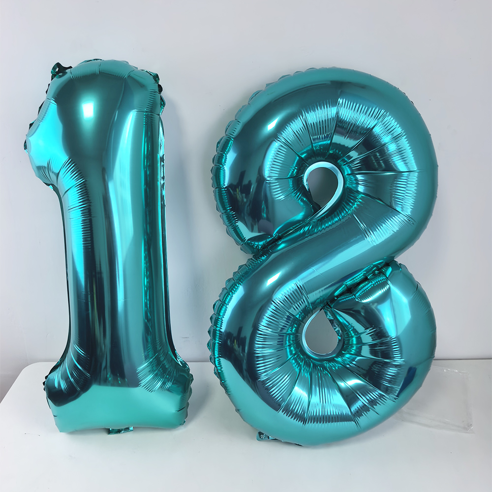 32inch Teal Blue Number 18 Bal - Balloon Pump Hand review and price