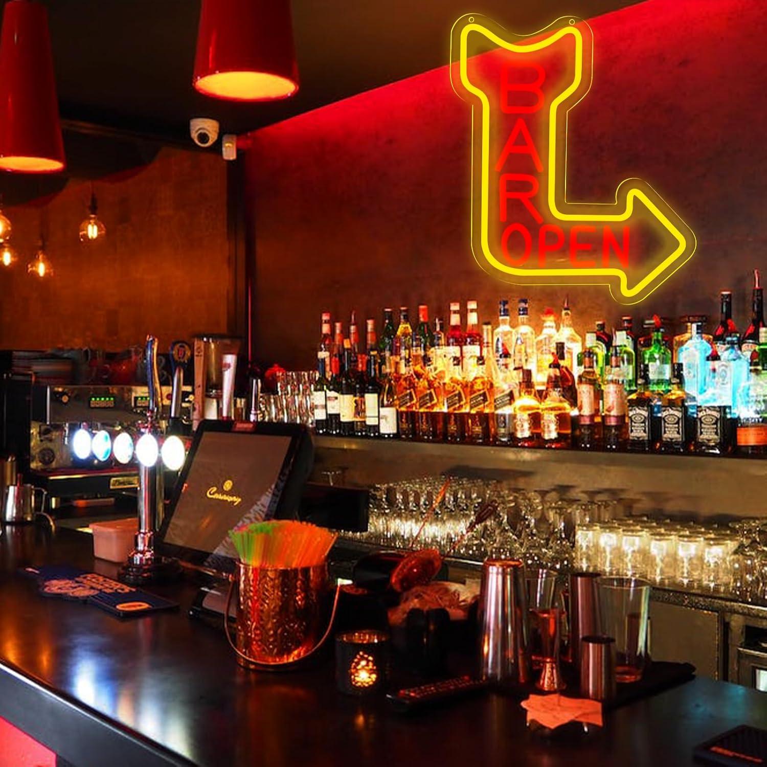 Bar Open Neon Sign Open USB Di - Neon Sign Party review and price