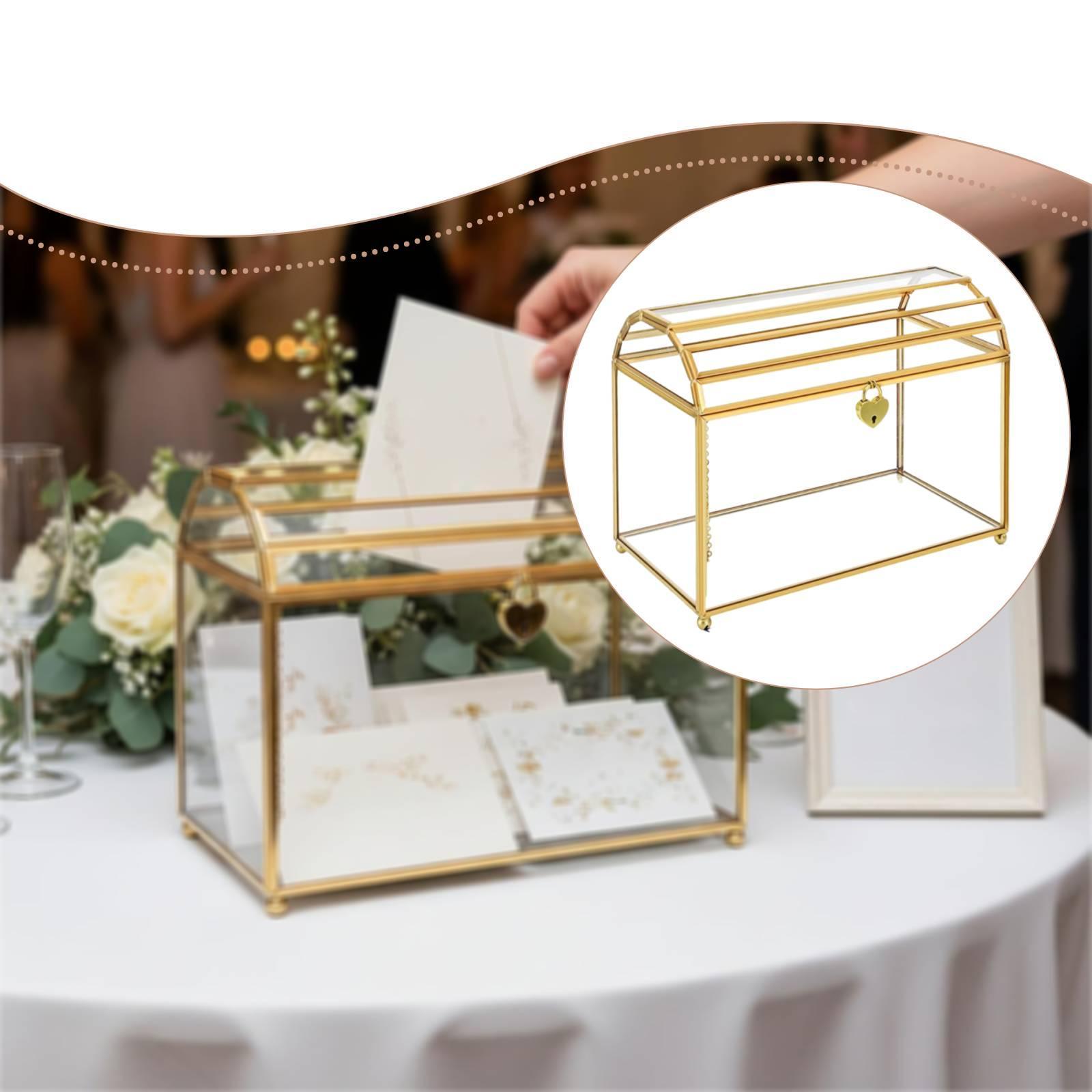 Glass Wedding Card Box Portabl - Event Party Box review and price