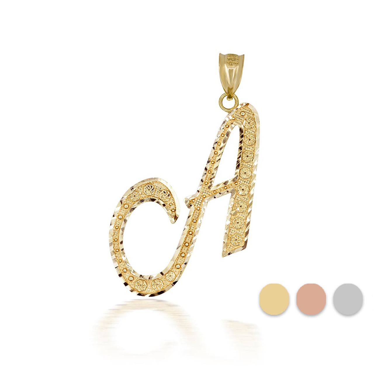 Gold Cursive Initial Letter “A - Event Z review and price