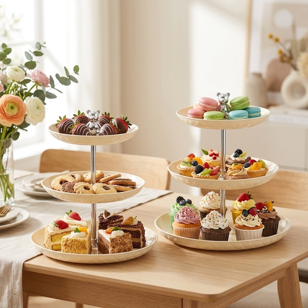 2/3 Tier Plastic Cupcake Stand - Cupcake Stand Tier review and price