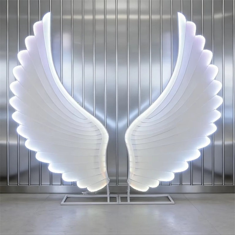 Glowing Angel Wings Light Prop - Neon Sign Party review and price