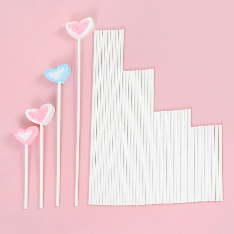 100pcs Solid Core White Paper  - Cotton Candy Cone review and price