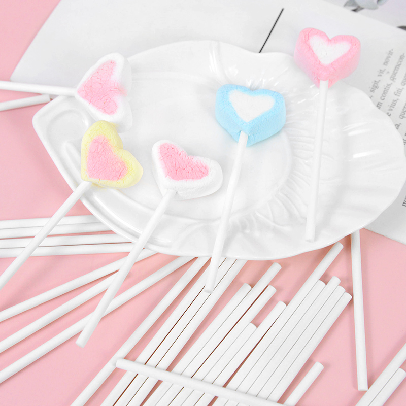 100pcs Solid Core White Paper  - Cotton Candy Cone review and price