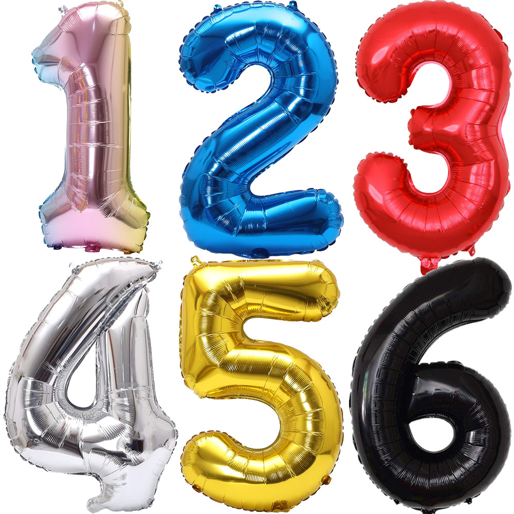 32inch Rainbow Gradient Number - Balloon Pump Hand review and price