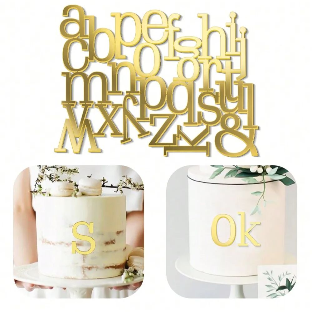 1set Golden Mirror Acrylic A-Z - Event Z review and price