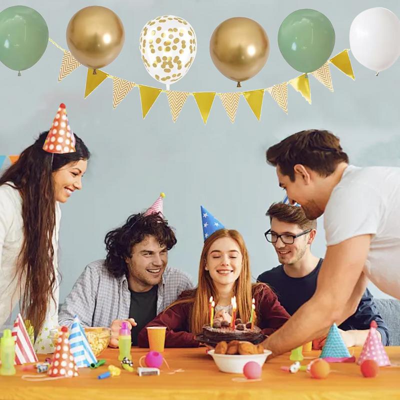 28 Pcs Birthday Decoration Set - Party Banner Gold review and price
