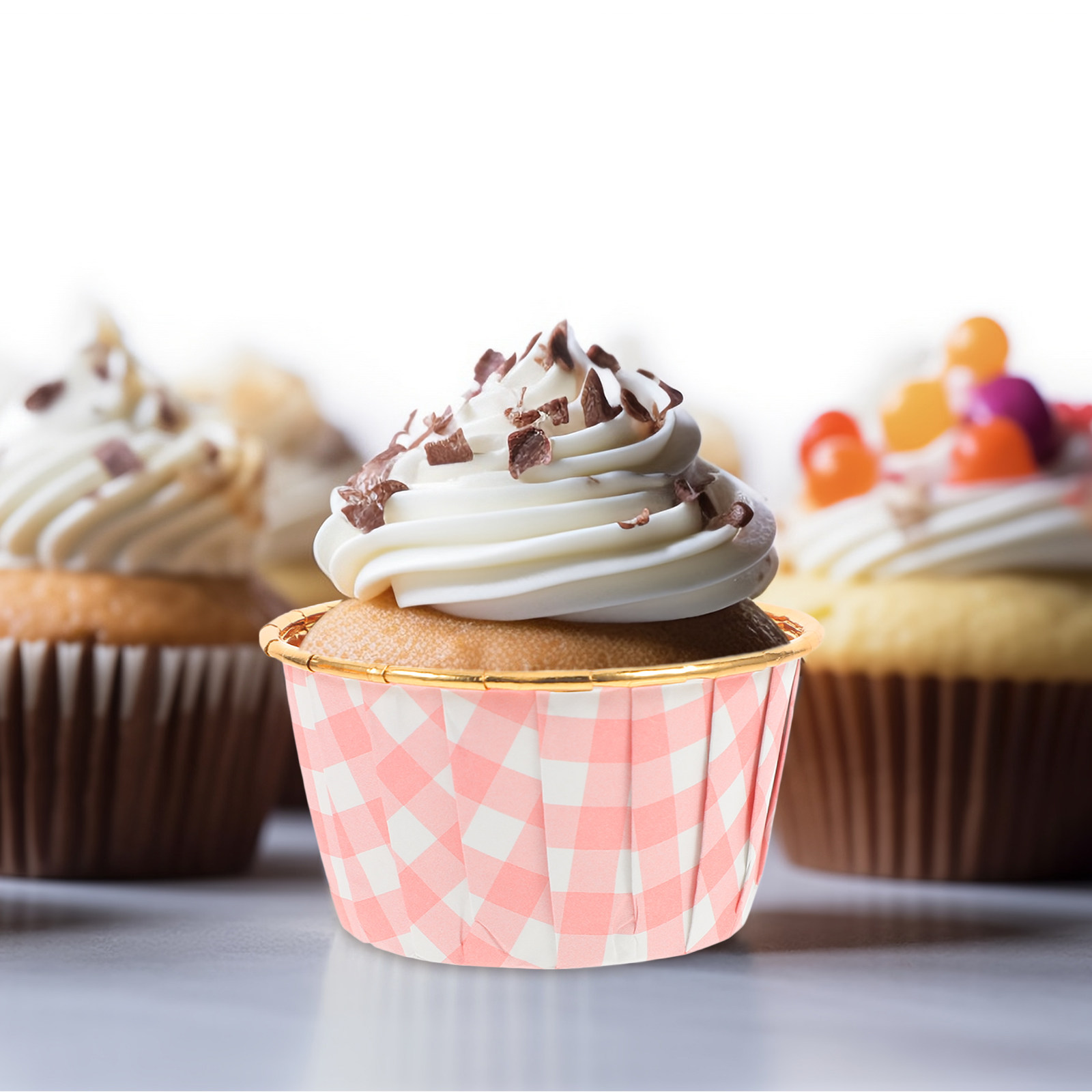 50Pcs Aluminium Foil Cupcake L - Plastic Cup 50Pcs review and price