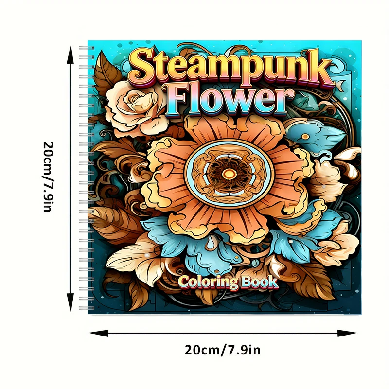 Coloring Book Steampunk Flower - Supply Event review and price
