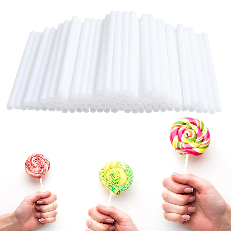 100Pcs DIY Candy Sticks Lollip - Cotton Candy Cone review and price