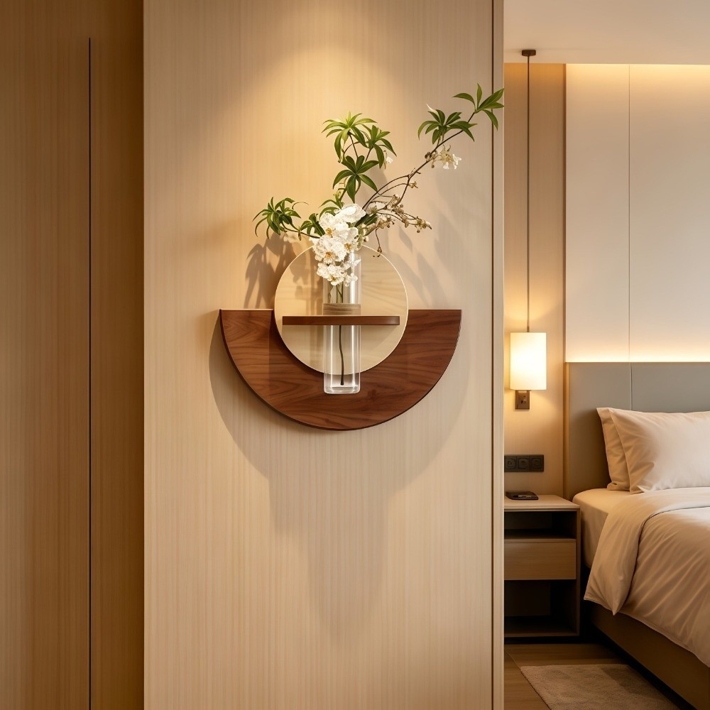 Oval Wood Wall Mount Flower Sh - Flower Wall Panel review and price