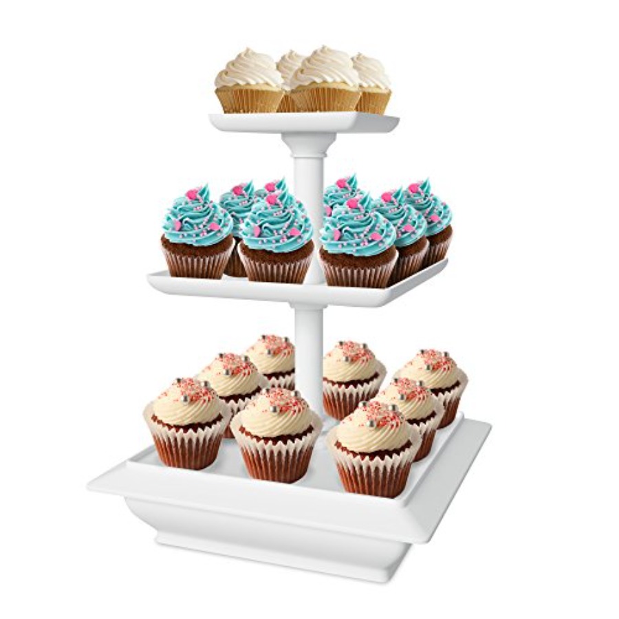 3-Tier Cupcake Stand - Square  - Cupcake Stand Tier review and price