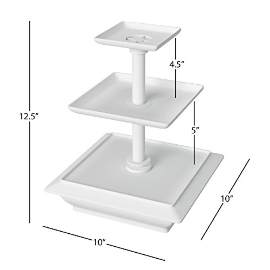 3-Tier Cupcake Stand - Square  - Cupcake Stand Tier review and price