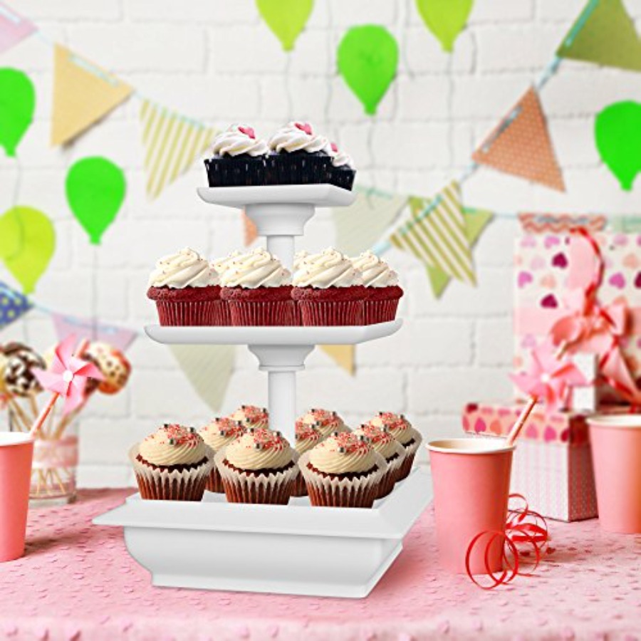 3-Tier Cupcake Stand - Square  - Cupcake Stand Tier review and price